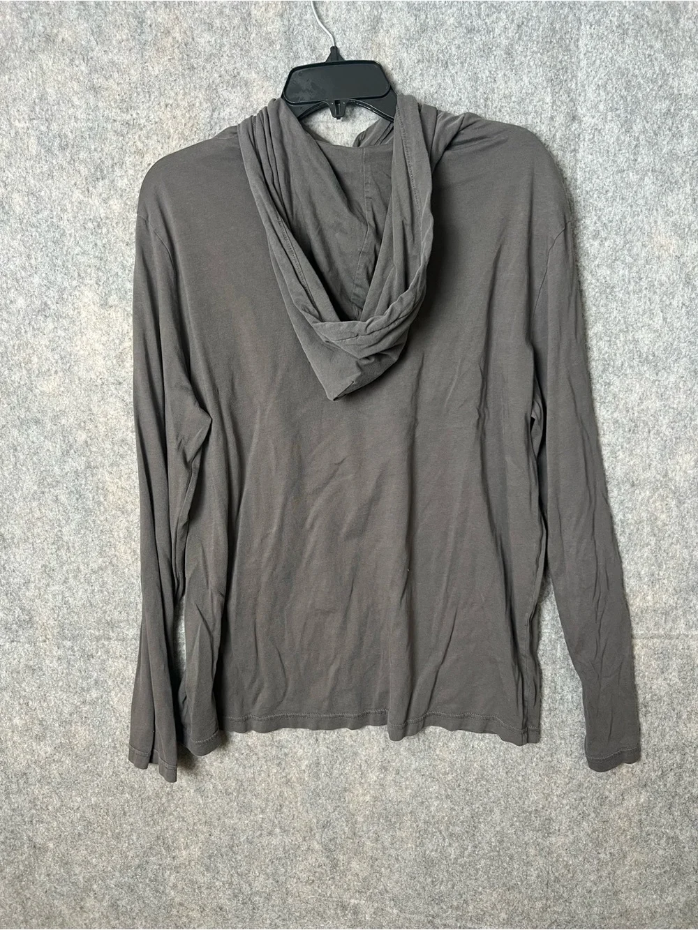 Polo by Ralph Lauren Men's Large Gray Long-Sleeve lightweight Hooded Tee